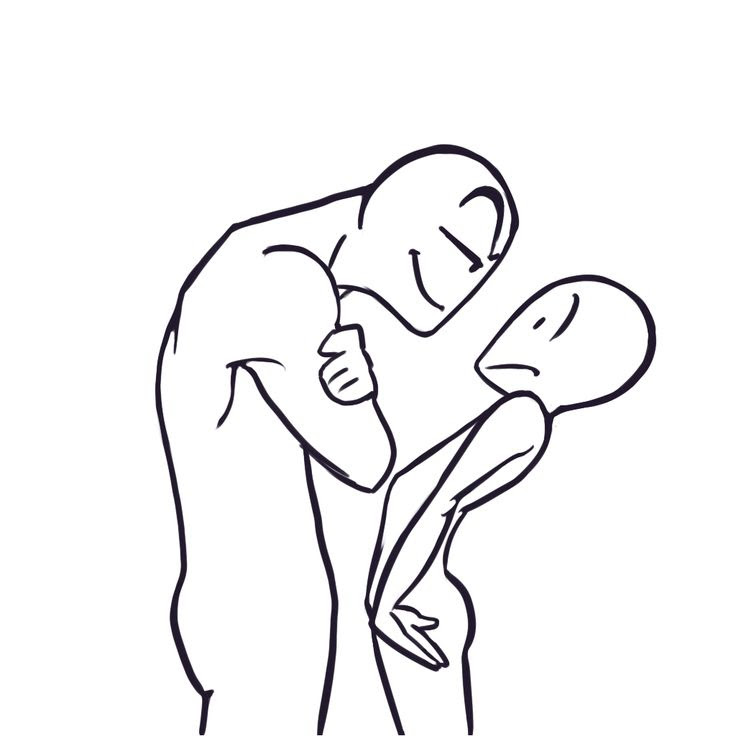 Floating Person Drawing Reference