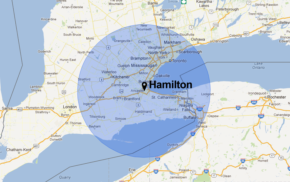 Hamilton Ontario Map | World Map 07