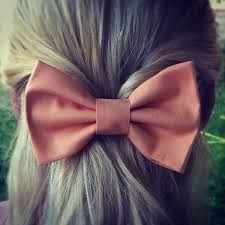 http://www.pinterest.com/pin/538391330425589947/ Dark salmon colored bow