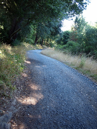 Beginning section of gravel on Sky Trail