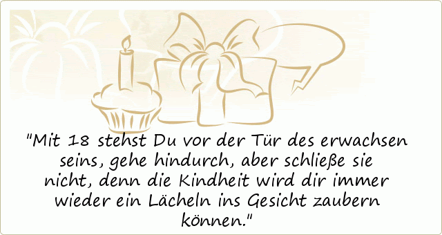 Geburtstagssprüche Zum 18 marianiadiana web