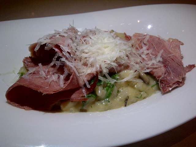 Mushroom Risotto with Veal Tongue 2