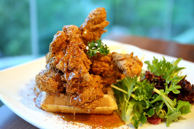 Spiced Maple Chicken Waffle