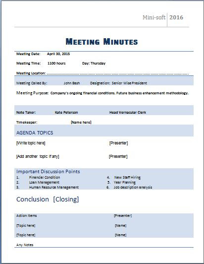 templates-for-minutes-of-meeting-in-excel-crafts-diy-and-ideas-blog