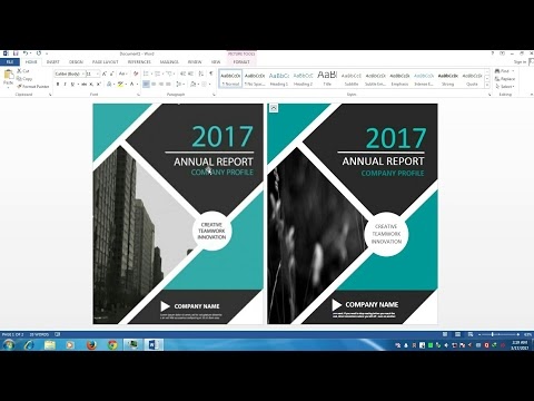 Awesome Cover Page Designing In MS Word