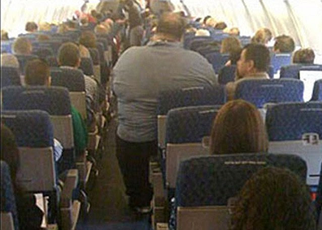 Weighty issue: the passenger who caused problems on an American Airlines flight