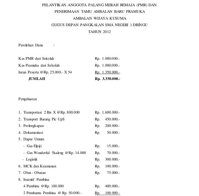 Contoh Proposal Pengajuan Pangkalan Gas Elpiji Berbagi Contoh Proposal