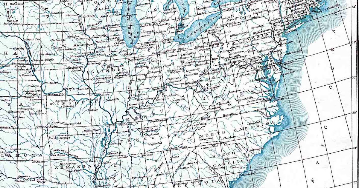 Maps: Us Map With Longitude And Latitude