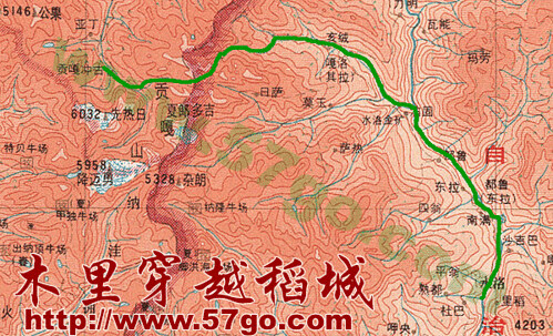 Muli Map: from Shuiluo to Garu