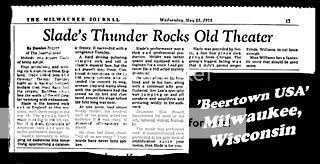 The Milwaukee Journal, Oriental Theater, Milwaulkee, 23rd May 1973