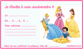 Invitation Anniversaire Fille 6 Ans
