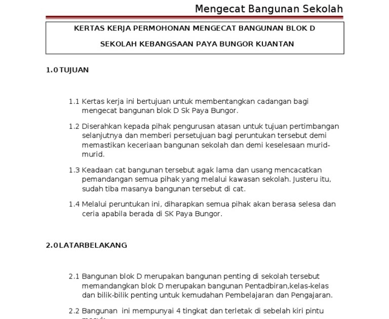 Contoh proposal bangunan sekolah
