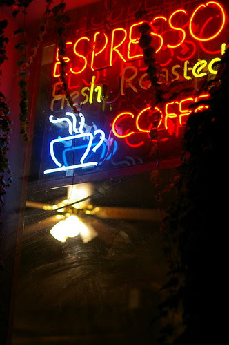 Late Espresso Cafe with pentax fa 50 f/1.4