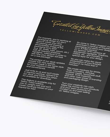 Download Booklet Mockup Photoshop Yellowimages Mockups
