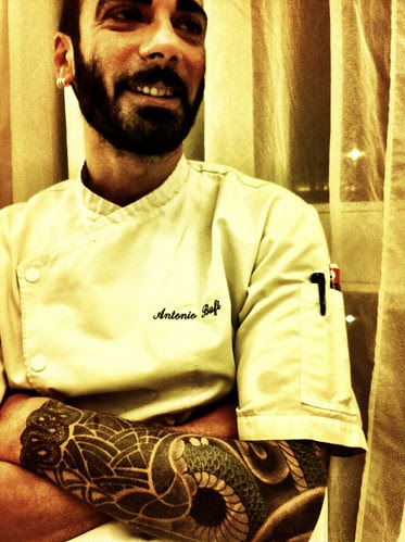 Lo chef Antonio Bufi. Uno chef che porta con se il profumo di una giornata di maestrale :)