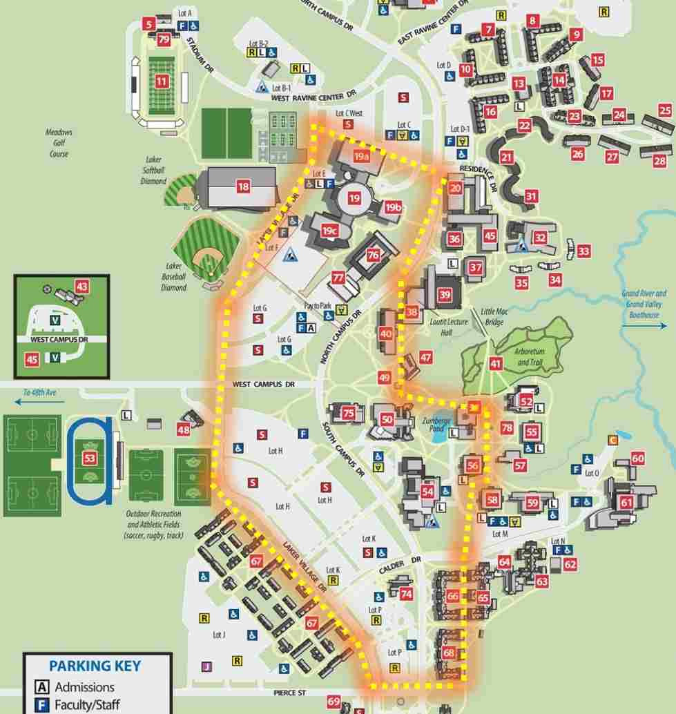 Printable Gvsu Dorm Map