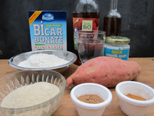 gateau patate douce crème coco-citrouille
