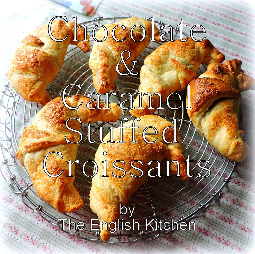 Chocolate & Caramel Stuffed Croissants
