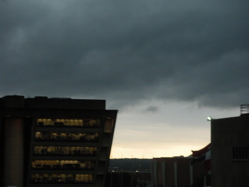 Skies about City Hall at 11AM