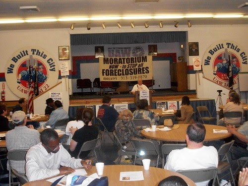 Moratorium NOW! Coalition conference held at UAW Local 22 on "How the Banks Destroyed Detroit." The event took place on June 11, 2011. (Photo: Abayomi Azikiwe) by Pan-African News Wire File Photos