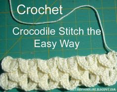 Crocodile Stitch (step-by-step tutorial)