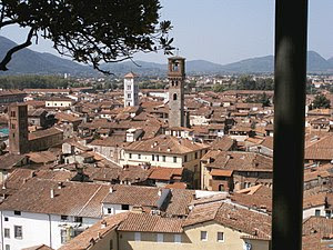 Panorama of Lucca from Torre Guinigi