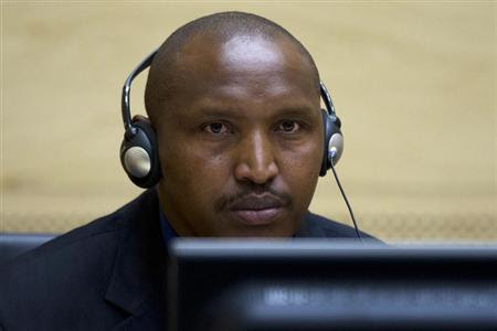Congolese warlord Bosco Ntaganda looks on during his first appearance before judges at the International Criminal Court in the Hague March 26, 2013. REUTERS/Peter Dejong/Pool