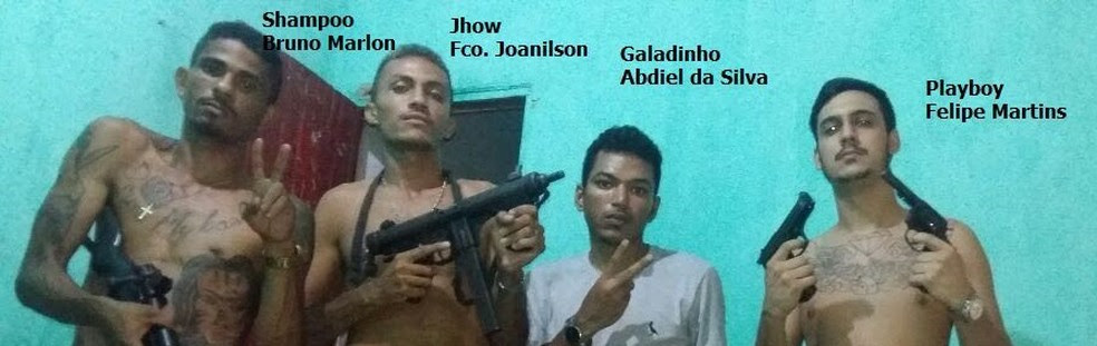 Dos cinco apontados como autores da chacina, quatro estão presos (Foto: Divulgação/Polícia Civil )