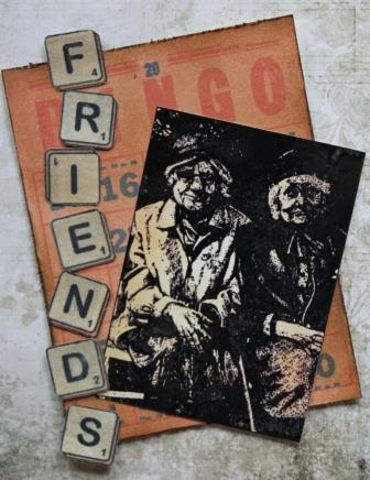Old Friends Card by Joe Rotella using Viva Las Vegastamps! stamps