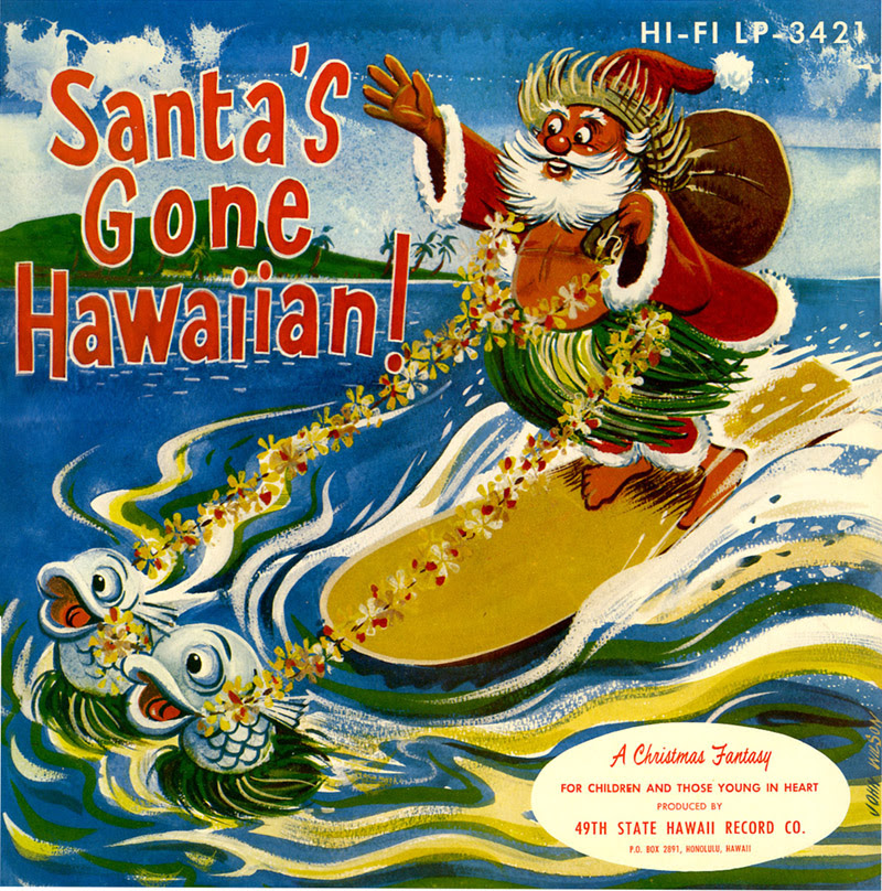 Santas Gone Hawaiian record_tatteredandlost