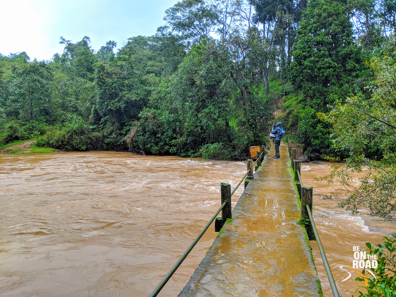 Mookana Mane river in floods, Karnataka