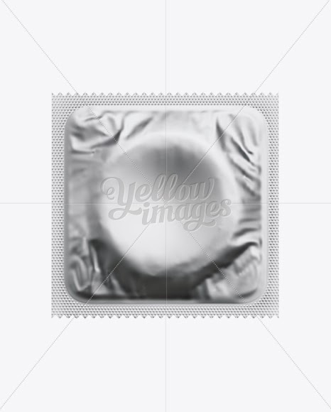 Download Square Matte Condom Sachet Psd