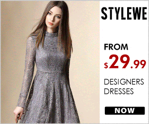 Designers' dresses at StyleWe