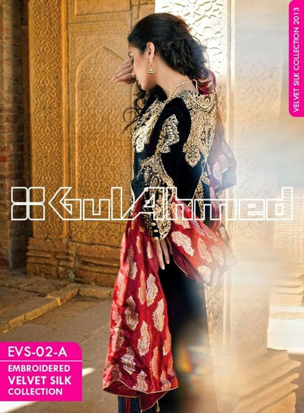 Mens-Women-Wear-Beautiful-Embroidered-Silk-Velvet-Long-Coats-by-Gul-Ahmed-New-Fashion-6 Mens-Women-Wear-Beautiful-Embroidered-Silk-Velvet-Long-Coats-by-Gul-Ahmed-New-Fashion-6