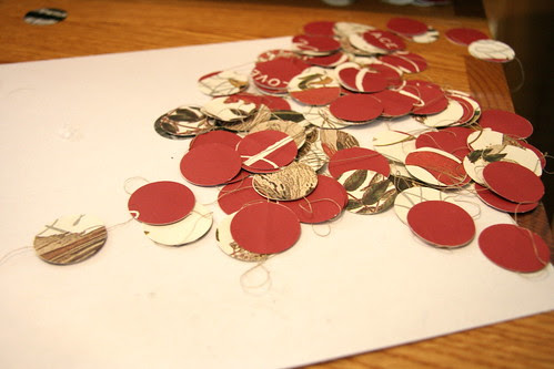 Making Christmas Garland