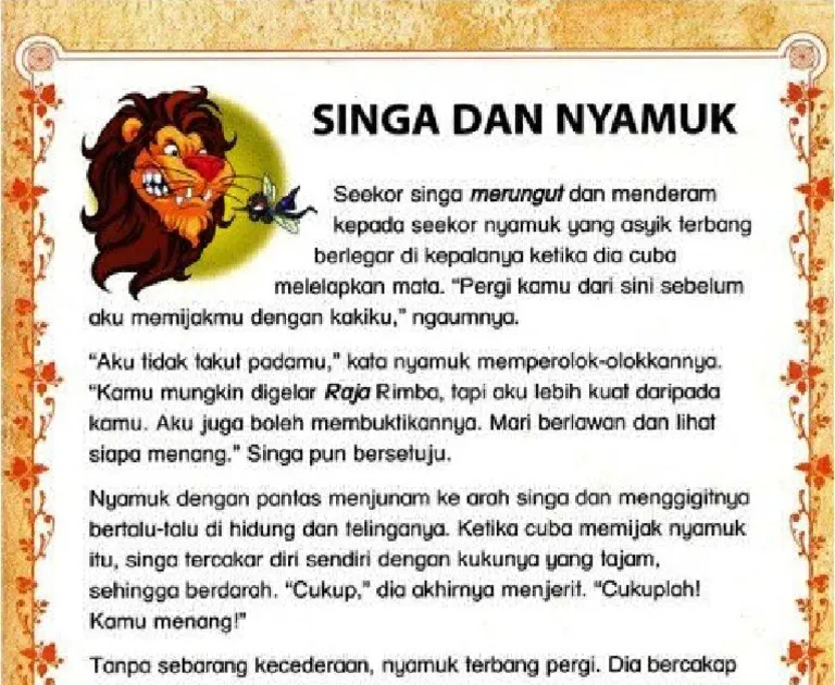 Dongeng Fabel Dalam Bahasa Sunda Cerpen