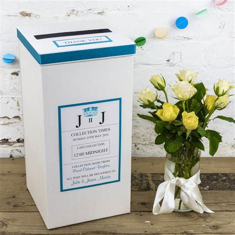 personalised ivory wedding post box by dreams to reality personalised ivory wedding post box by dreams to reality