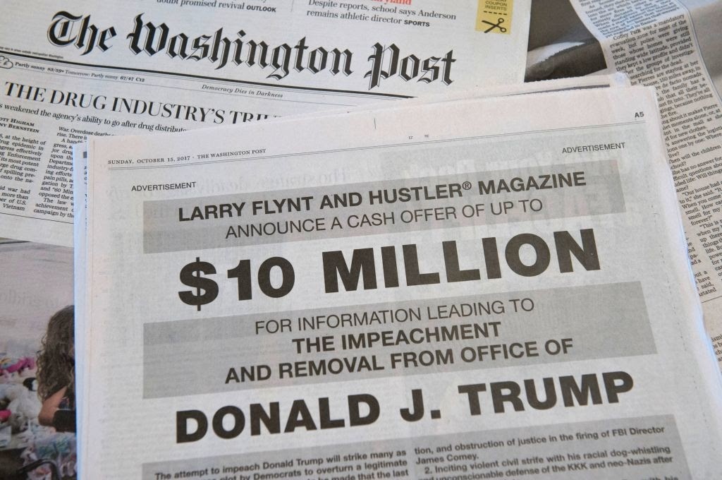 'Hợp sức' với New York Times, Washington Posts cũng liên tục đăng các bài báo tiêu cực về Tổng thống Trump, mục đích cuối cùng là để hạ thấp uy tín của ông.