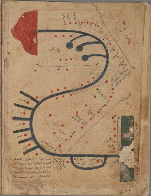 Indus map - Kitāb Gharāʾib al-funūn wa-mulaḥ al-ʿuyūn