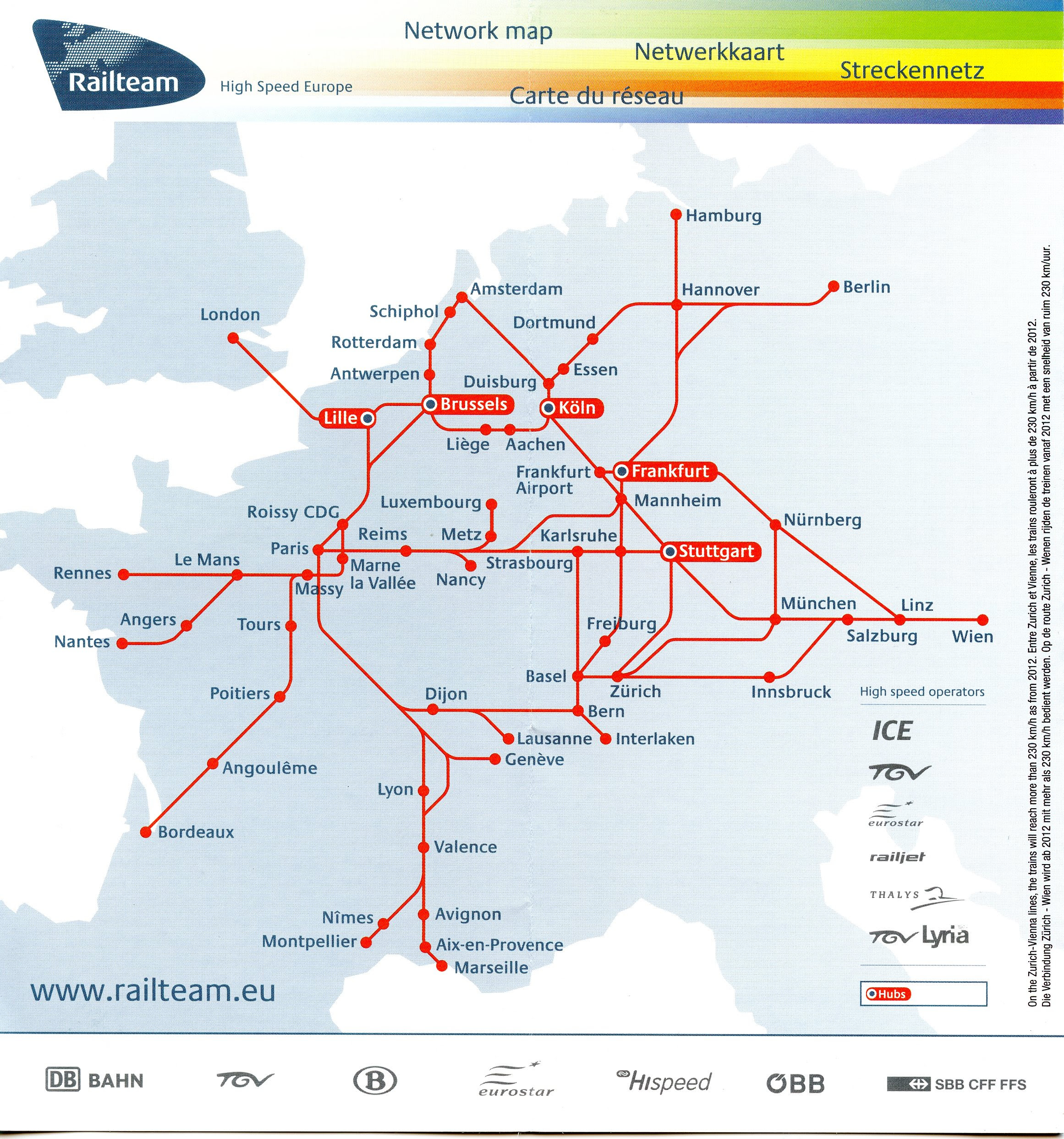 High Speed Rail Map Of Europe Europe  Images and Photos finder