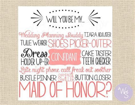Maid of Honor Proposal Card "Cake Tasting, Pink Maid of Honor Proposal Card "Cake Tasting, Pink