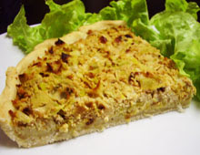 Tarte aux poireaux vegan vegetalien