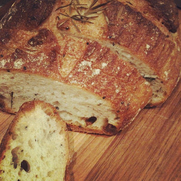 Potato and rosemary sourdough from Bourke St Bakery's new Potts Point store