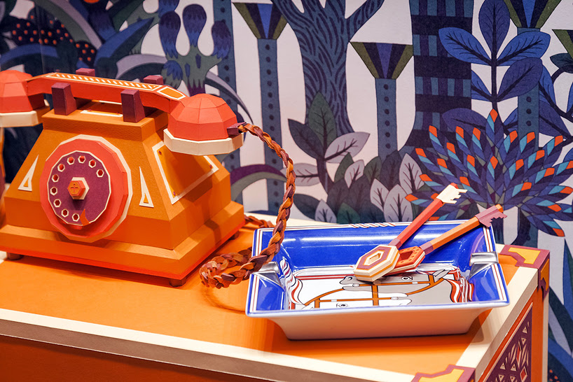 zim & zou the fox's den window for hermès in barcelona