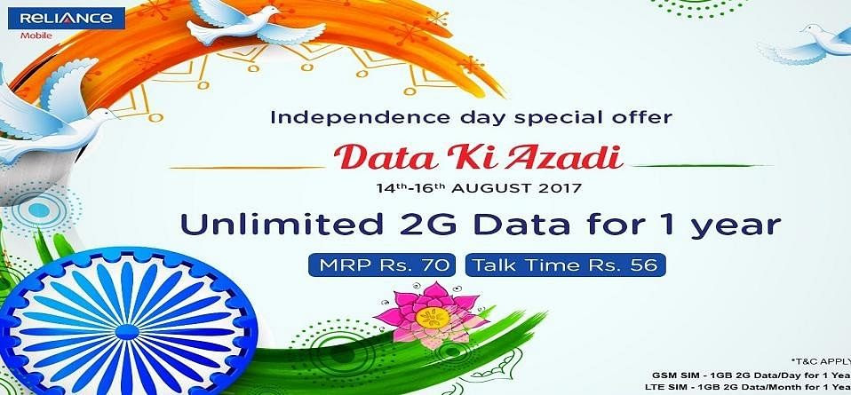 RCom ने पेश किये शानदार ऑफर | सिर्फ 70 रुपए में मिलेगा साल भर अनलिमिटेड डाटा reliance communication, reliance new offer, reliance new plan,