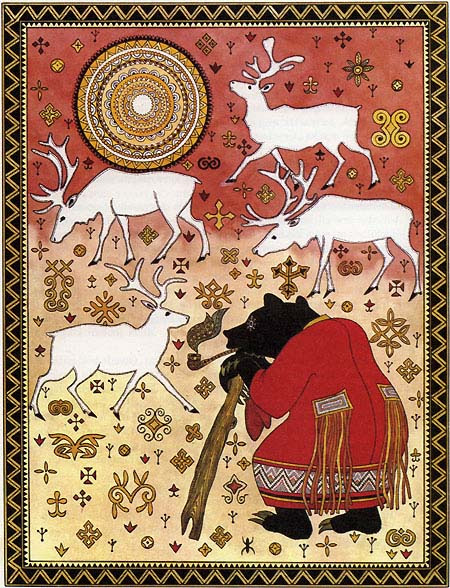 Illustration of Gennadiy Pavlishin to the Tales of the river Amur
