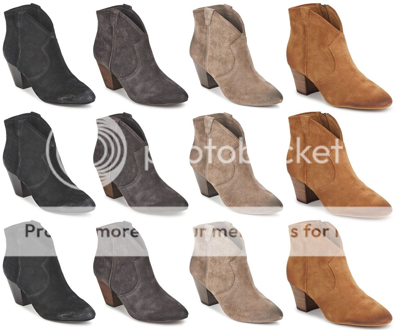 ash colorblock ankle boots