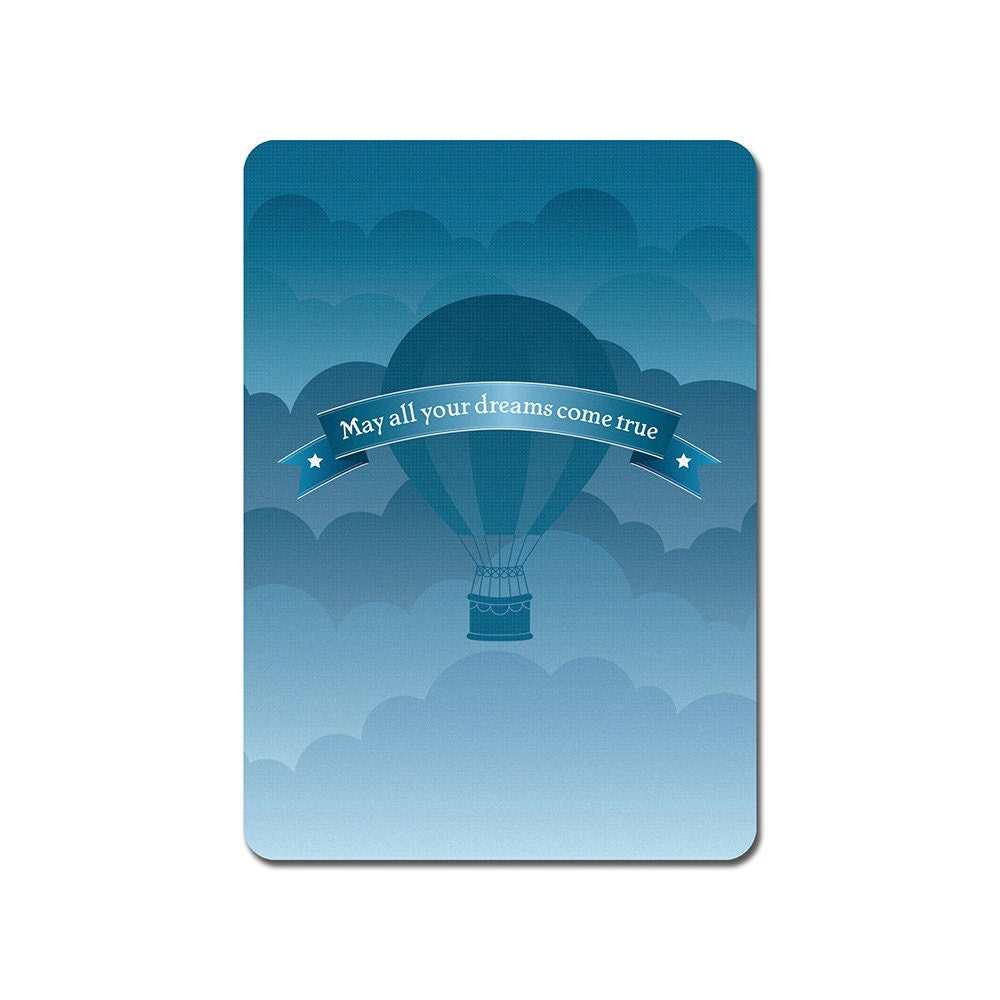 Card Hot Air Balloon Dreams - NinaPaperStories Card Hot Air Balloon Dreams - NinaPaperStories
