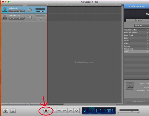 2. Click Record