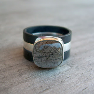 rutilated quartz ring